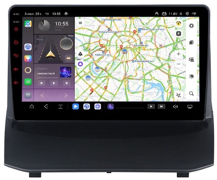 Магнитола для Ford Fiesta 2008-2014 - Kuberg OL-9285 QLed, Android 13, Быстрейшая, CarPlay, SIM-слот