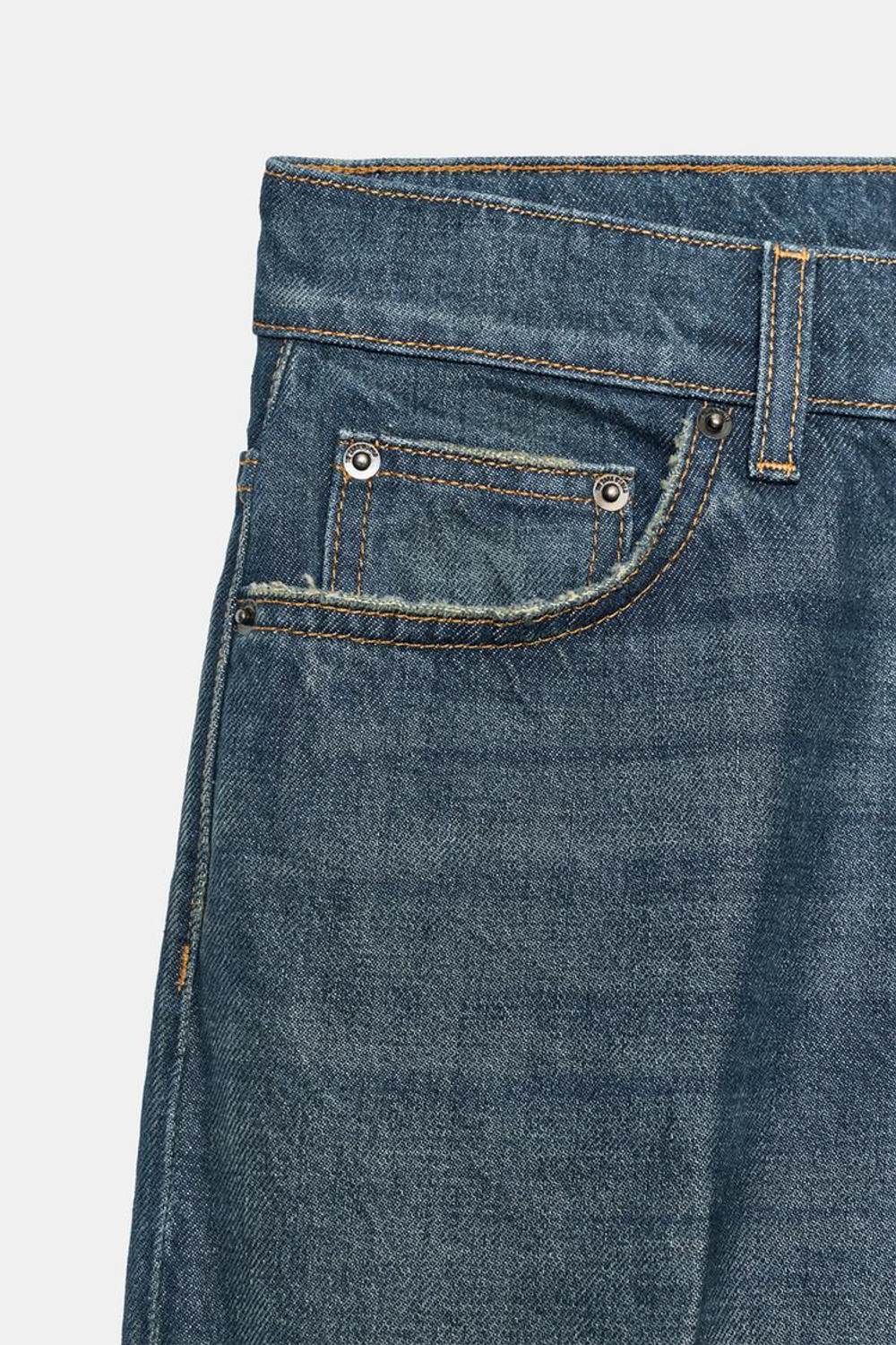 ZARA ДЖИНСЫ ИЗ КОЛЛЕКЦИИ ZW РАСКЛЕШЕННЫЕ СО СРЕДНЕЙ ПОСАДКОЙ, СИНИЙ