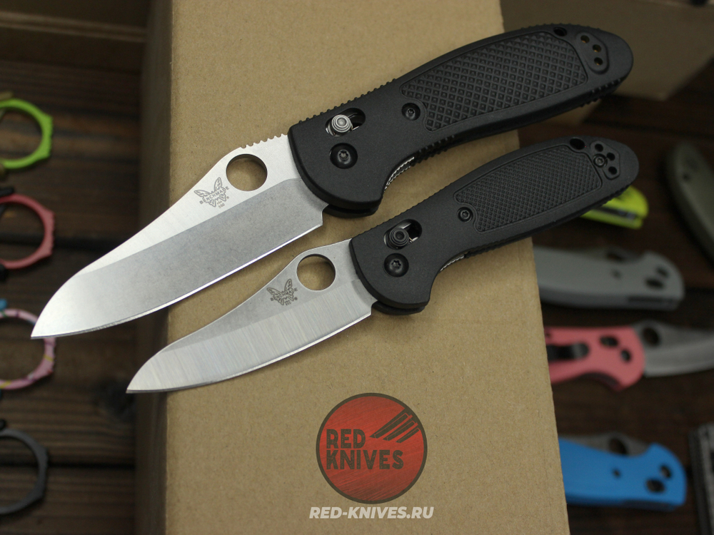 Нож Benchmade 555 Griptilian Mini - серый нейлон, клинок стоунвош