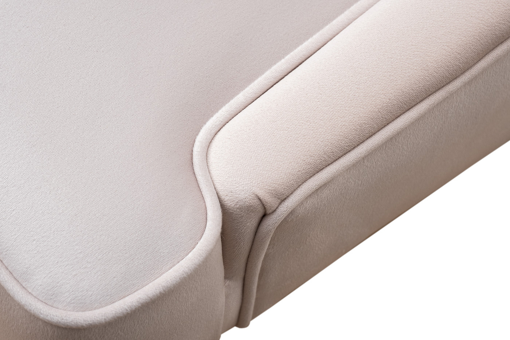 Стул Garda Decor Элегантный(Elegante) велюр светло-бежевый Colt002 56*65*101 см