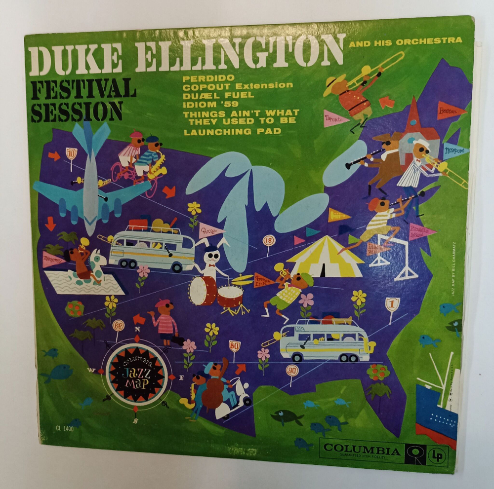 Винтажная виниловая пластинка LP Duke Ellington And His Orchestra Festival Session (USA 1960)