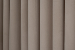 Ткань Портьера 300x260 Garda Decor Silkу 5 бежевая на подкладе Бежевый