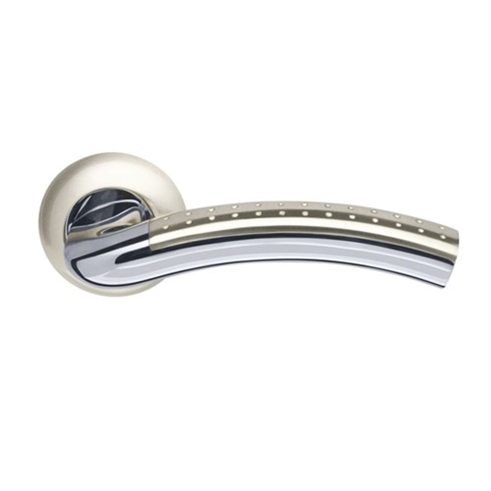 Ручка дверная ARMADILLO LIBRA LD26 SN/CP-3 матовый никель/хром (кв. 8х140) /31861/