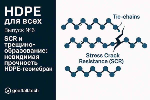 HDPE для всех — Выпуск № 6. SCR и трещинообразование: невидимая прочность HDPE-геомембран HDPE для всех — Выпуск № 6. SCR и трещинообразование: невидимая прочность HDPE-геомембран