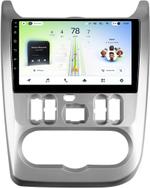 Магнитола для Renault Logan 1 2009-2014, Sandero 1 2010-2014 - Teyes CC4L-DTS монитор 9" IPS, Android 14, Быстрая, Snapdragon 662, CarPlay, 4G SIM-слот