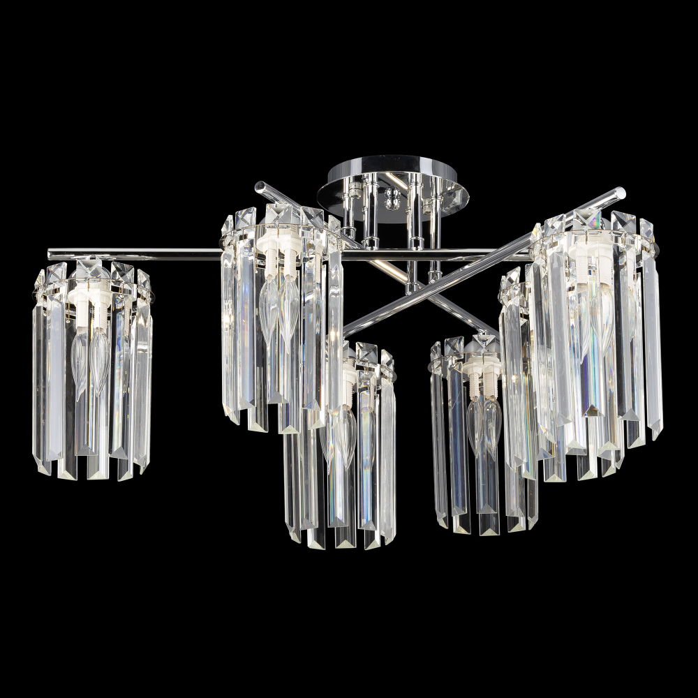 Citilux AXIS CL313261 Люстра хрустальная потолочная Хром