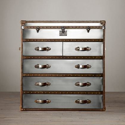 Комод Restoration Hardware Ампель серый