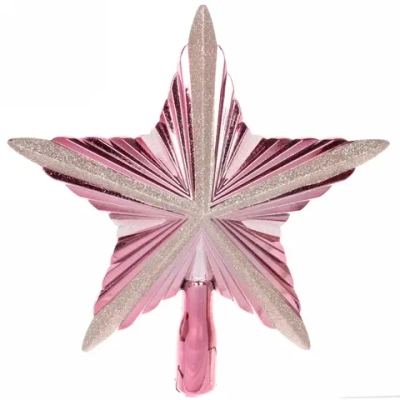 Верхушка на ёлку SHINE «Holiday» 20 см, rose pink