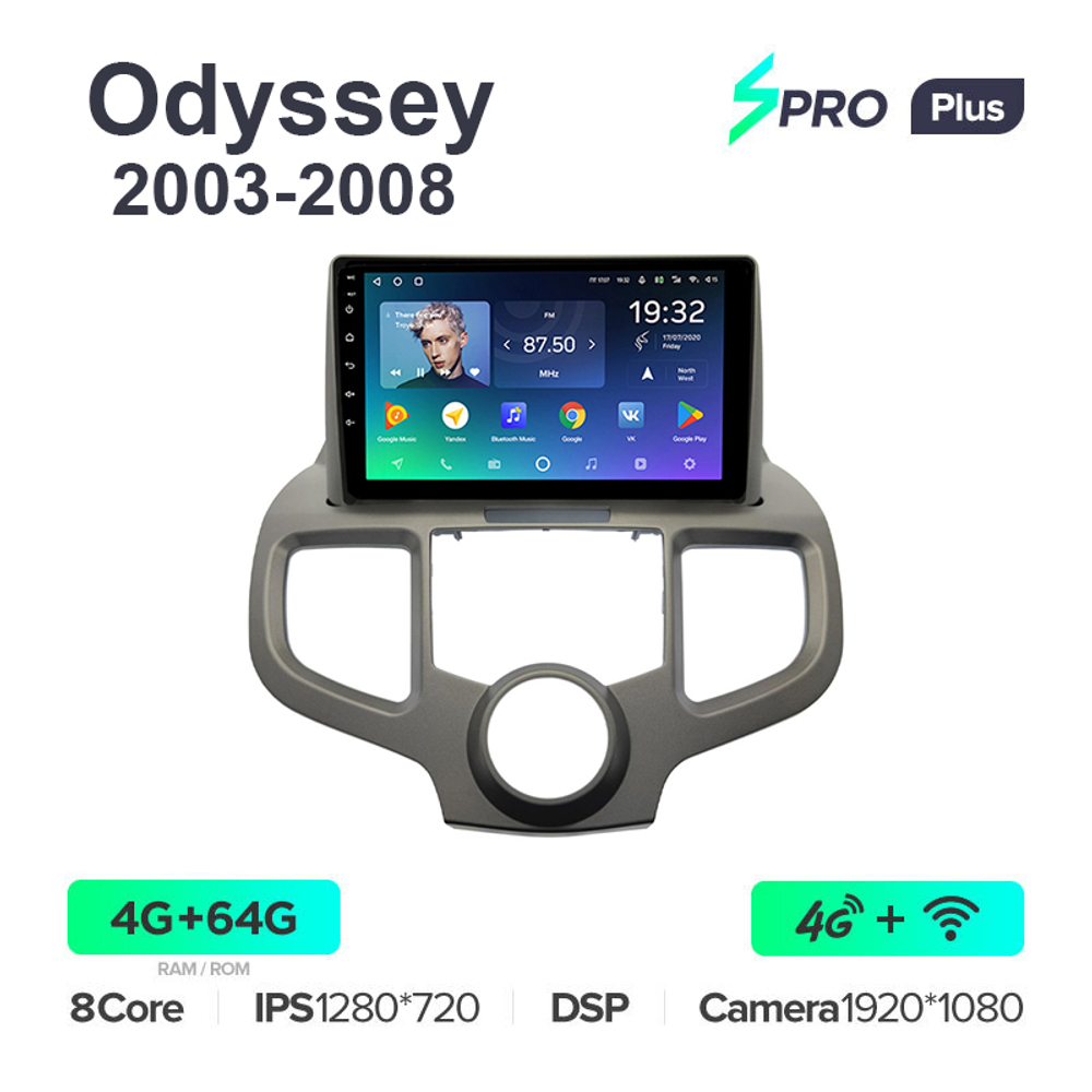 Teyes SPRO Plus 10,2"для Honda Odyssey 2003-2008