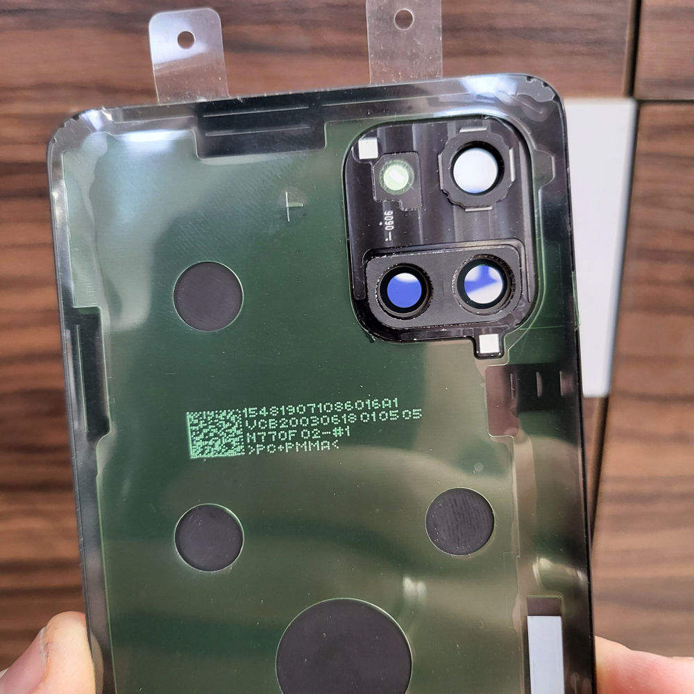 Крышка для Samsung Note 10 Lite - задняя панель премиум качество (чёрного цвета)