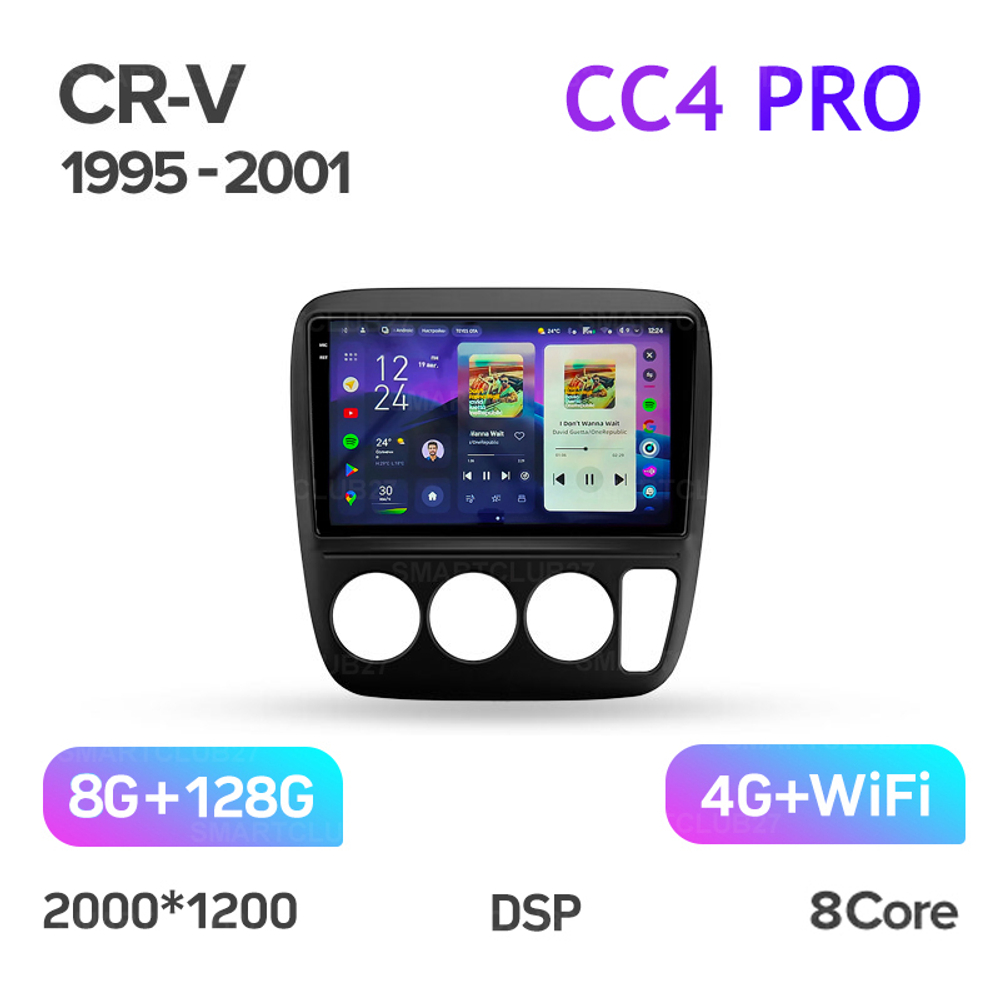 Teyes CC4 Pro 9" для Honda CR-V 1995-2001