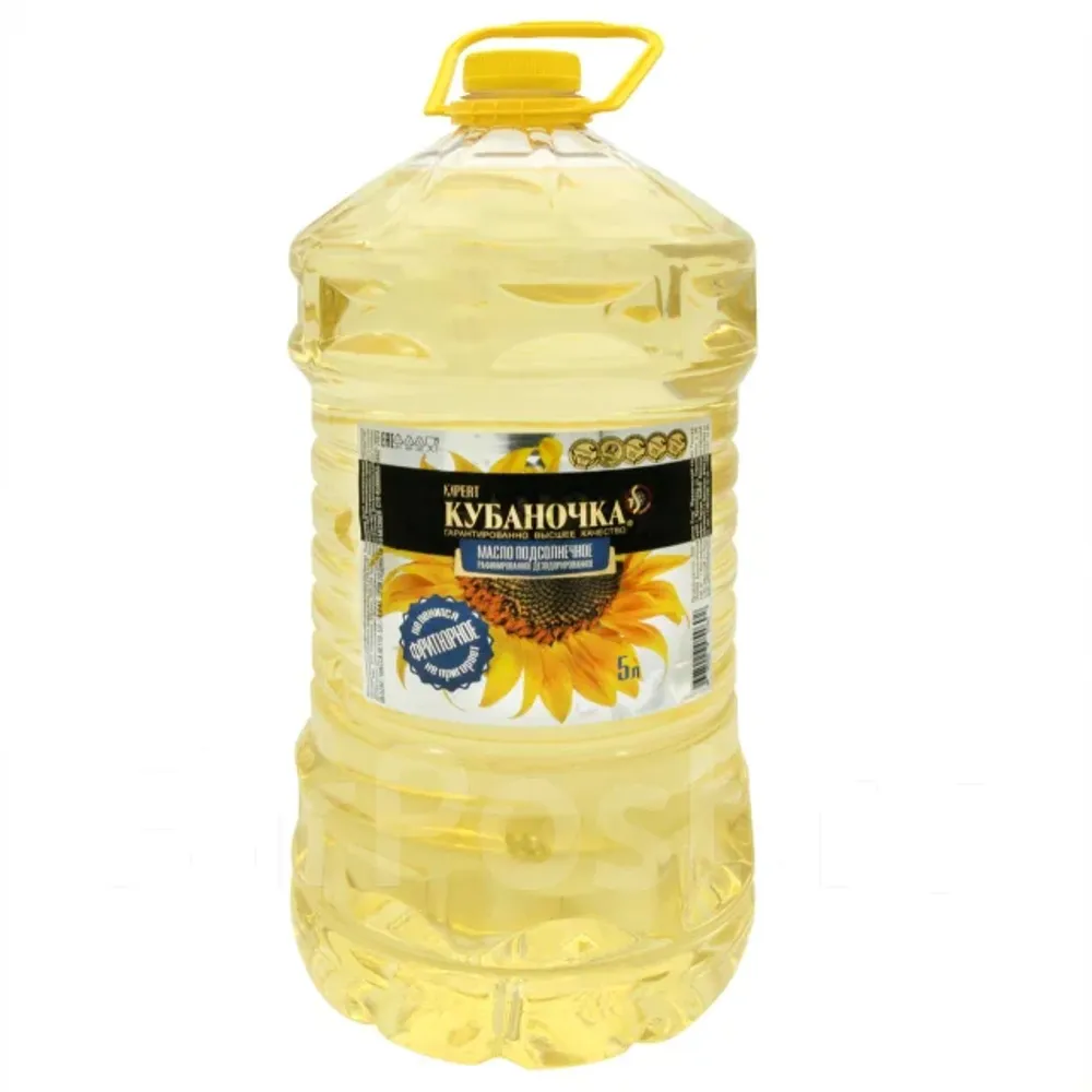 Масло подсолнечное для фритюра ТМ Кубаночка РД 5,0 л