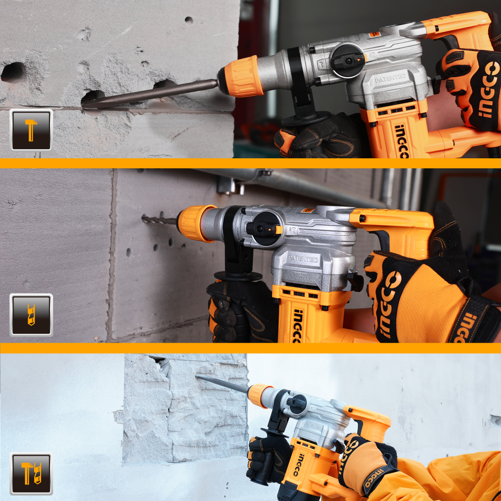 Перфоратор SDS-Plus INGCO RH10506 INDUSTRIAL 1050 Вт 4,5 Дж