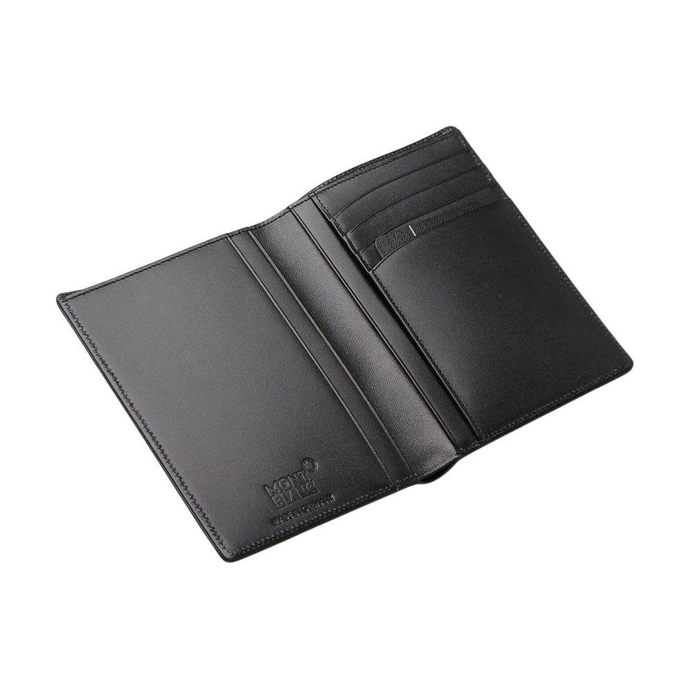 MONTBLANC Meisterstuck Bifold Cow Leather Wallet Men"s Black