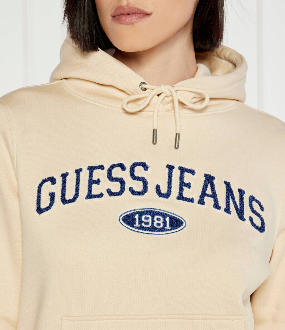 Худи Guess Jeans - бежевый(W4YQ09 KC811)