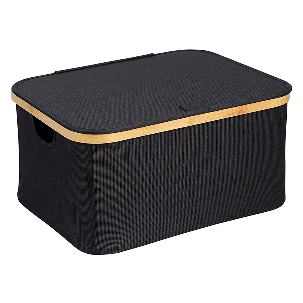 Корзина для белья 40x33x20см Smart Solutions Neat Low черная