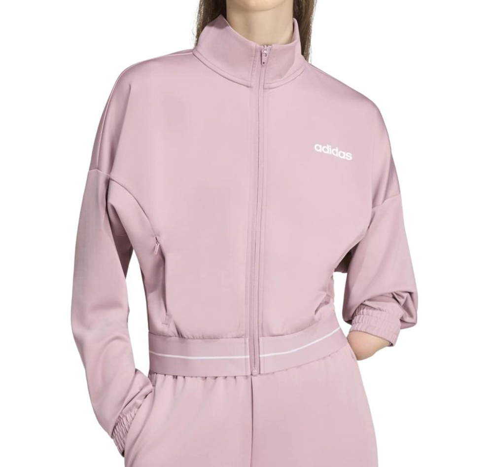 Женская теннисная толстовка Adidas Hyperglam Full Zip — magic mauve