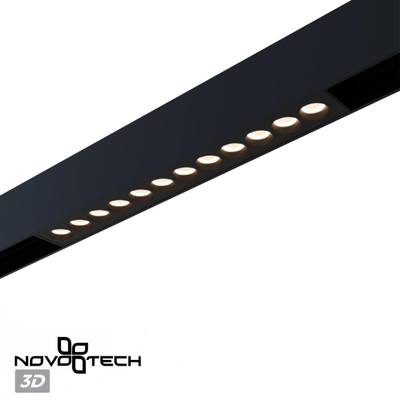 359930 PORT NT25 208 черный Трековый светильник с переключ. цв. темпер. IP20 LED 3000К\4000К\6000К 10W 90-240V VECTOR