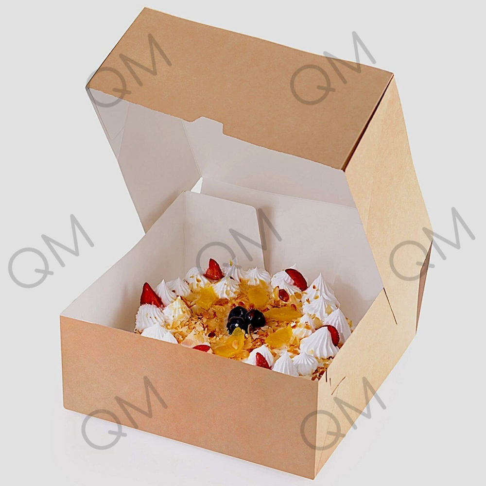 Упаковка ECO CAKE 6000 для десертов 5 упак. 15 шт р-р 255*255*105 мм крафт, 75шт