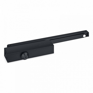 Доводчик дверной NOTEDO DC-025-095 SL+HO+DA+BC со скольз.тягой черный (100кг)