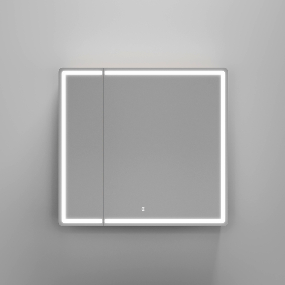 Зеркальный шкаф Sancos Mirror 790x150х740 мм, с LED подсветкой, арт. MI80ECH