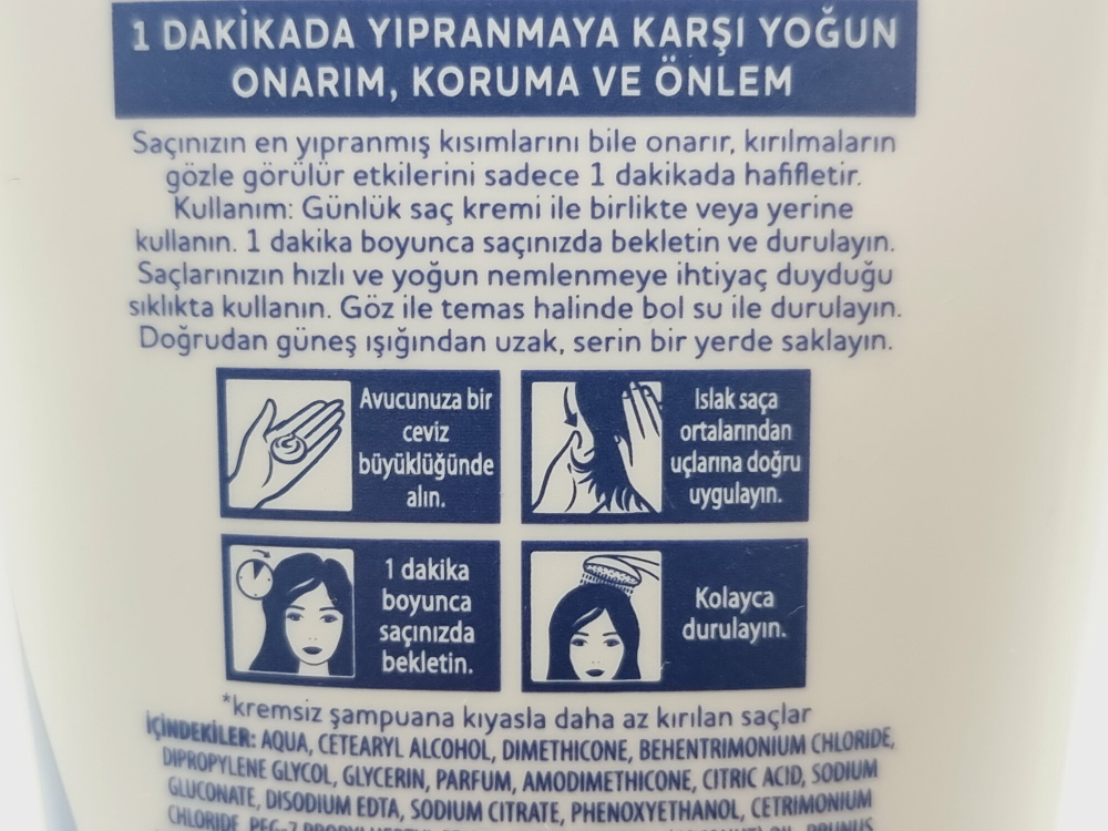 Dove  ultra care 1 минутный интенсивный восстанавливающий крем-сыворотка для поврежденных волос 170 мл (Турция)