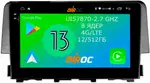 Магнитола для Honda Civic 10 2015-2021 - Airoc 2K AU-1941 на Android 13, Быстрейшая, SIM-слот