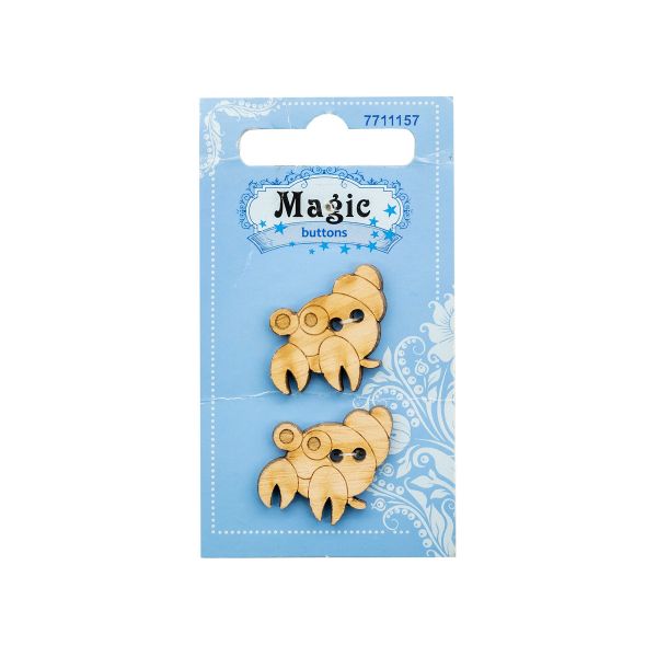 Украшения декоративные: пуговицы Омар, 2 шт, Magic Buttons LW818-V45