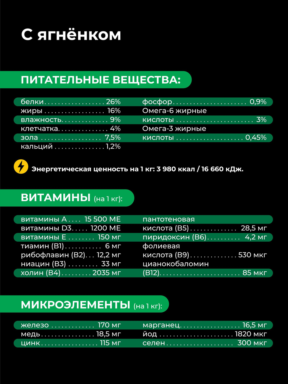 Корм для взрослых собак породы Вельш-корги пемброк, с ягненком, 2,5 кг, QUATTRO