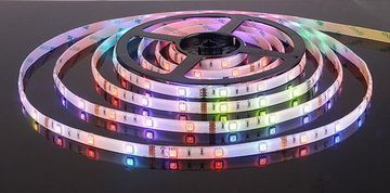 Светодиодная лента 5050/30 LED 7.2W IP65 [белая подложка] мультиколор (блистер 5м) Elektrostandard