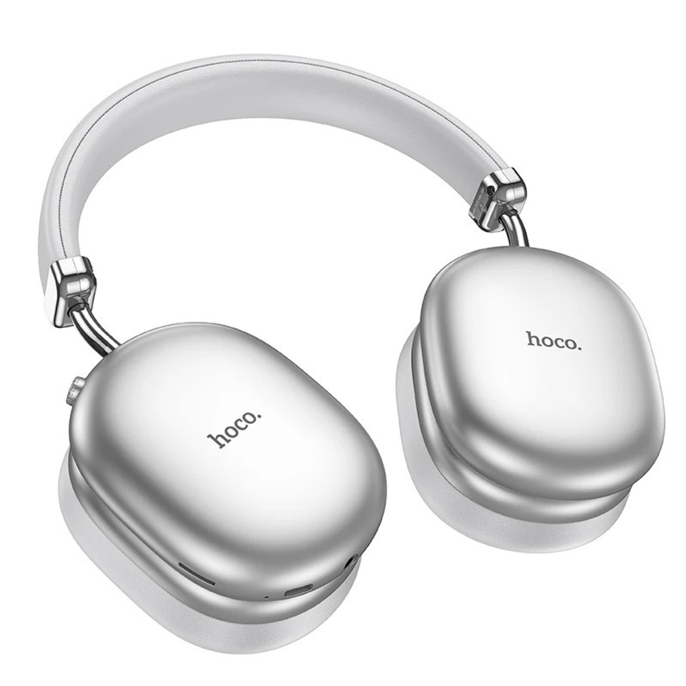 Стереонаушники Bluetooth полноразмерные Hoco W35 Max ANC BT5.3/45ч серебристые