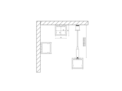 Подвесной/накладной алюминиевый профиль Design LED LS.3535-B-R, LS.3535-B-R