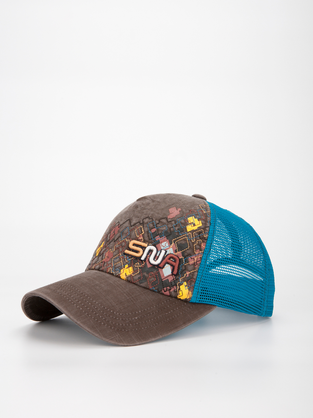 Бейсболка Snapp SN (коричневый/бирюзовый)