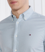 Рубашка MICRO DOT PRINT SF S, 0GZ Tommy Hilfiger - голубой(MW0MW31777)