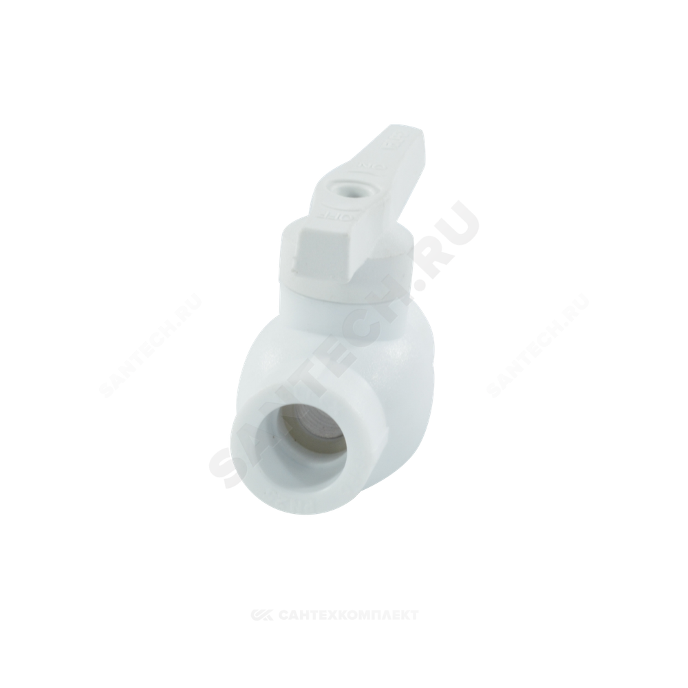 Кран шаровой PP-R белый Дн 32 внутренняя пайка VALFEX 10144032