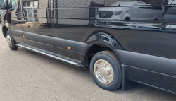 "Колпаки на колесные диски R16 для Mercedes-Benz Sprinter" из нержавеющей стали (комплект 4 шт.)