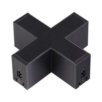 Коннектор X-образный 135035 черный Ratio Novotech