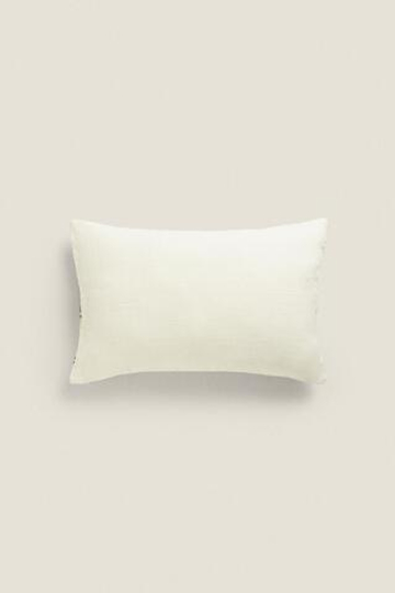 ZARA HOME ЧЕХОЛ НА ПОДУШКУ В ПОЛОСКУ, ЭКРЮ