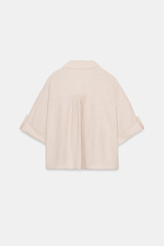 РУБАШКА СВОБОДНОГО КРОЯ С КОРОТКИМ РУКАВОМ — ZARA