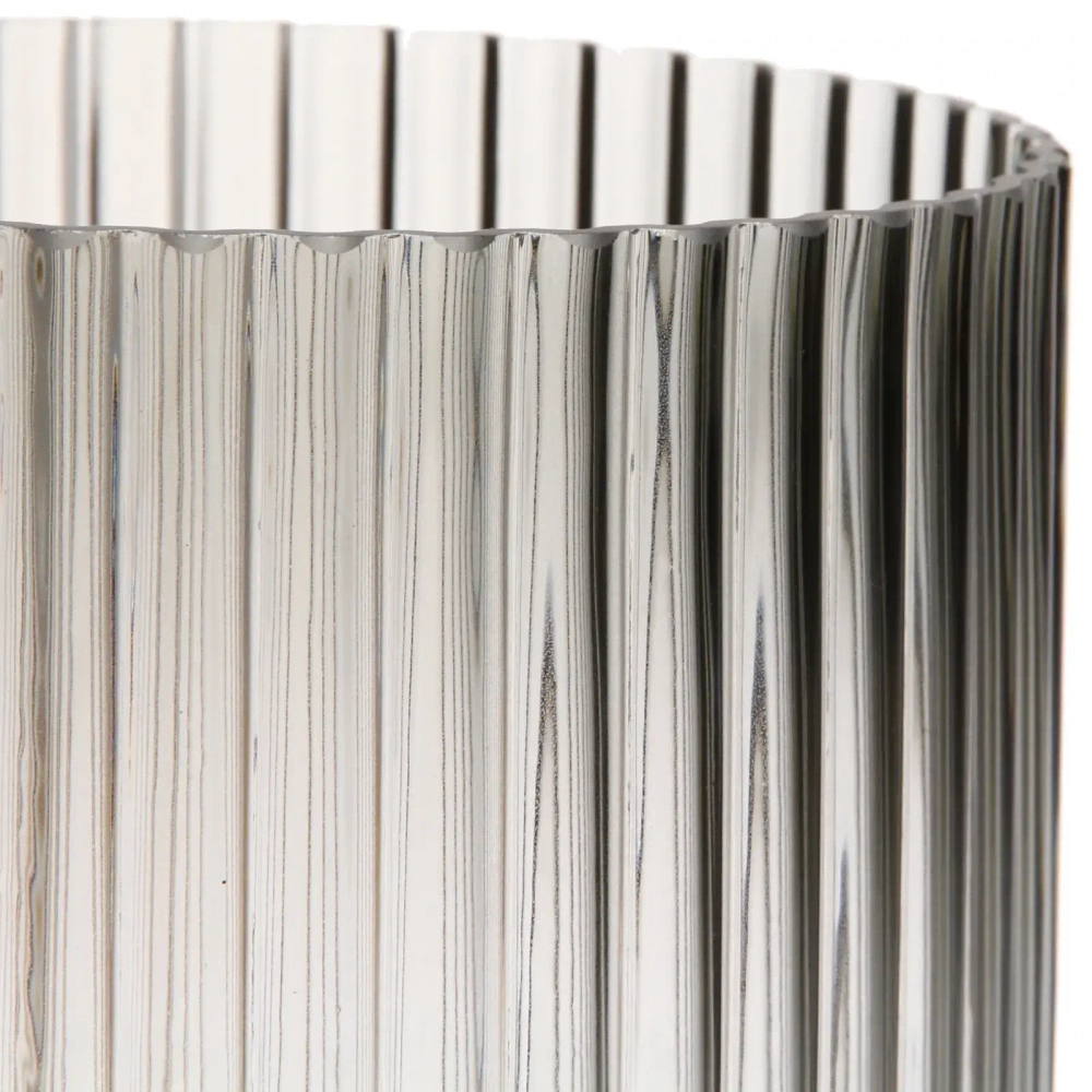 Ваза стеклянная «GREY GLASS» 15*28см