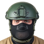 Шлем тактический, военный без ушей, олива
