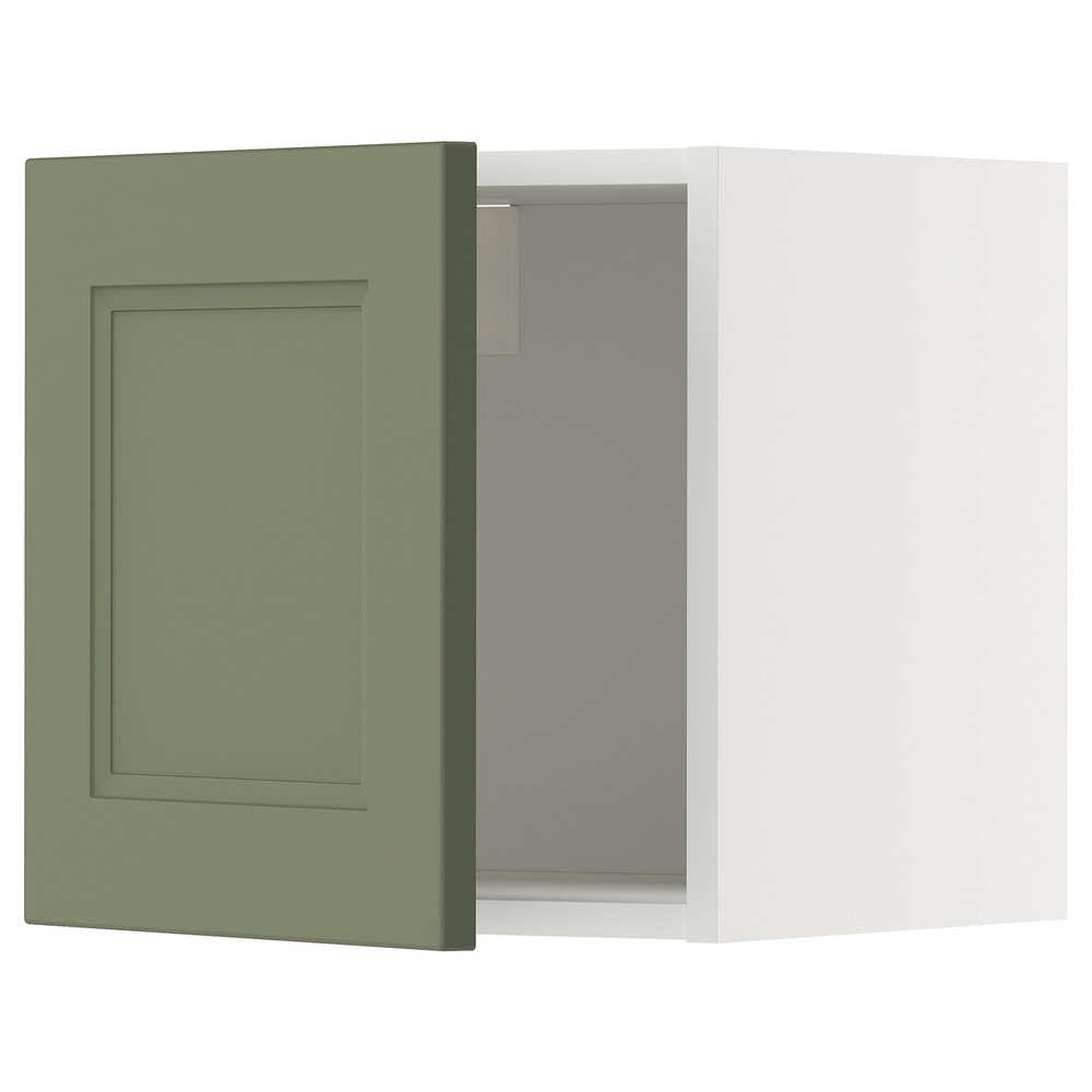 IKEA METOD  (ИКЕА МЕТОД)  -  Шкаф навесной - белый/Акстад серо-зелёный 40x40 см