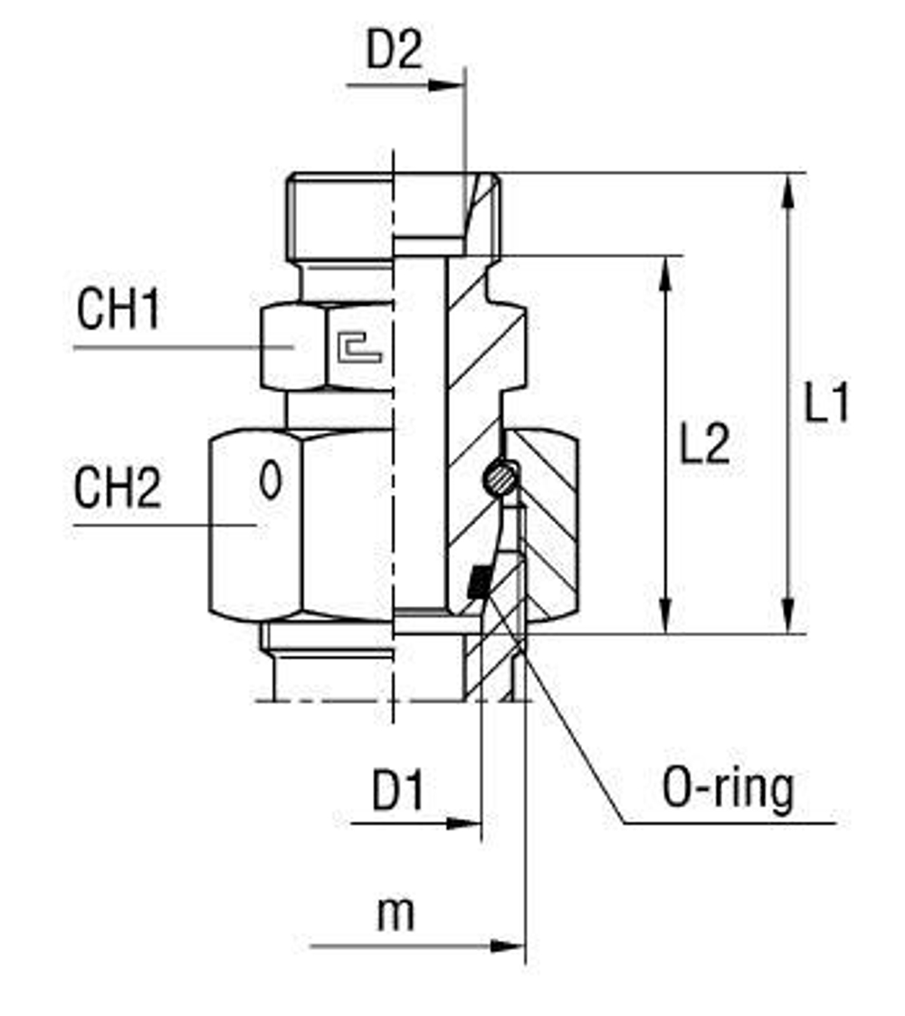 Соединение PNF DL15 52х2 (корпус)