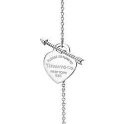 Подвеска из серебра 925 , Tiffany 💠, со стрелой на изящной цепочке. 💗 Exclusive - Единственная в наличии