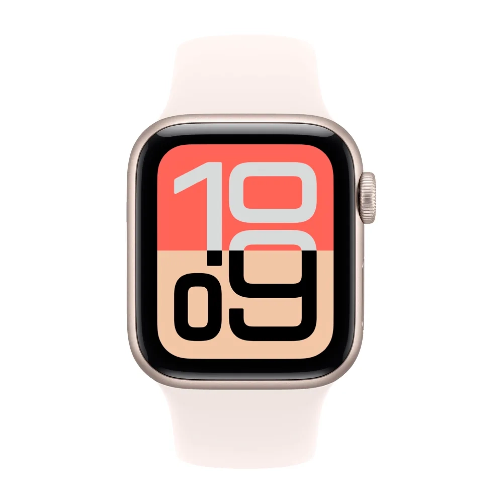 Умные часы Apple Watch SE 3 (2025) GPS, 40mm, Starlight Aluminium Case with Light Blush Sport Band, S/M