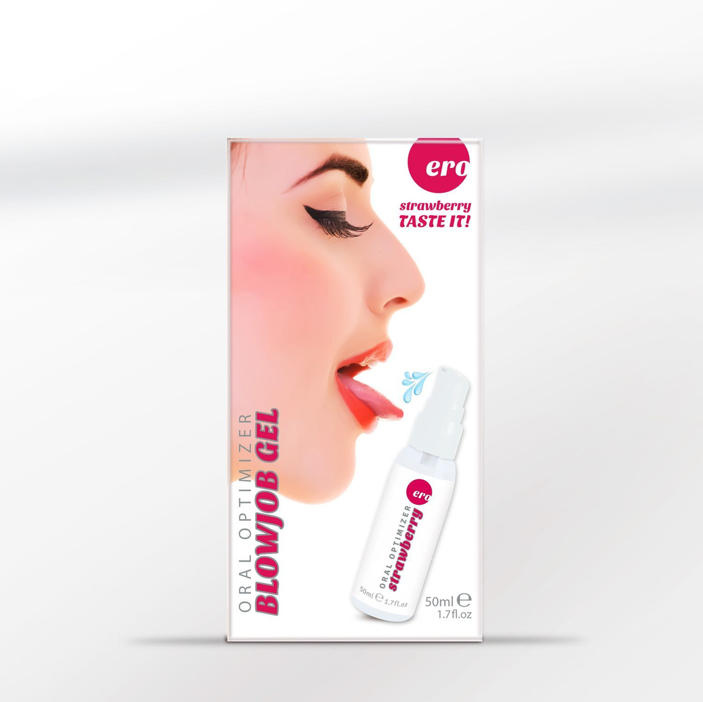 Увлажняющий гель для орального секса с ароматом клубники - 50 мл.