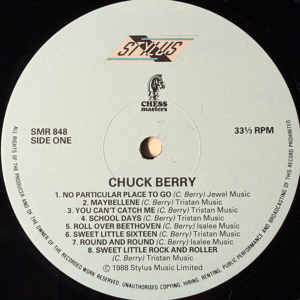 Chuck Berry ‎– Chess Masters (Англия 1988г.)