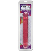 Двухсторонний розовый фаллоимитатор 30,5см Doc Johnson Double Dong Pink Crystal Jellie 0287-01-CD