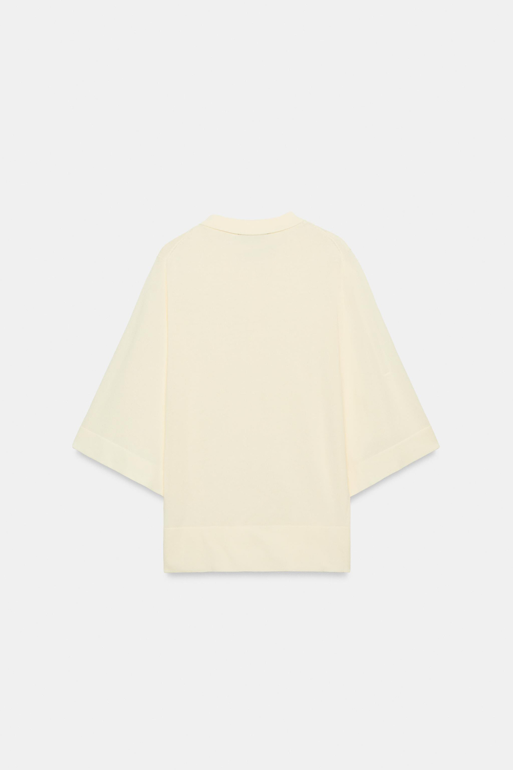 ТРИКОТАЖНОЕ ПОЛО С РУКАВАМИ ТРИ ЧЕТВЕРТИ — ZARA