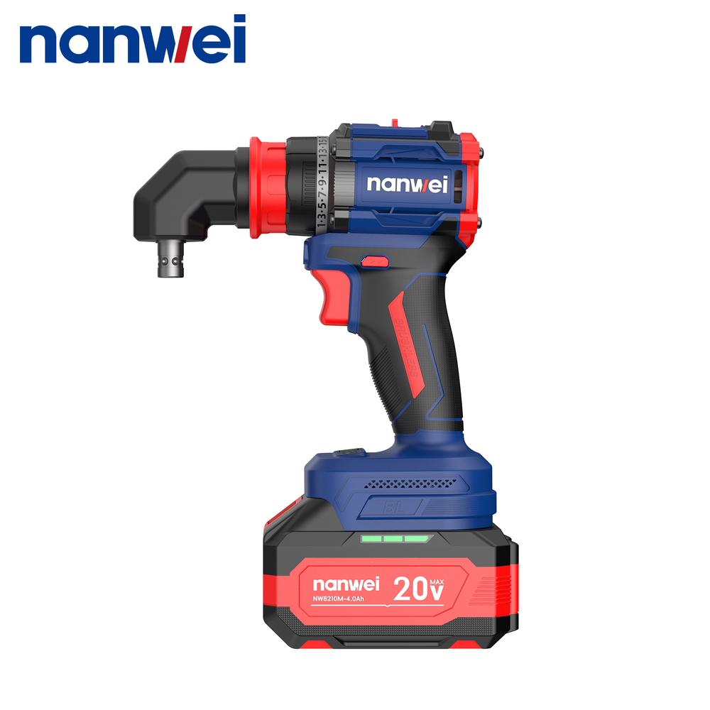 Шуруповерт аккумуляторный Nanwei NW-D8219P-4, 4 в 1, 50Hm, 4Ah*2, 20 В